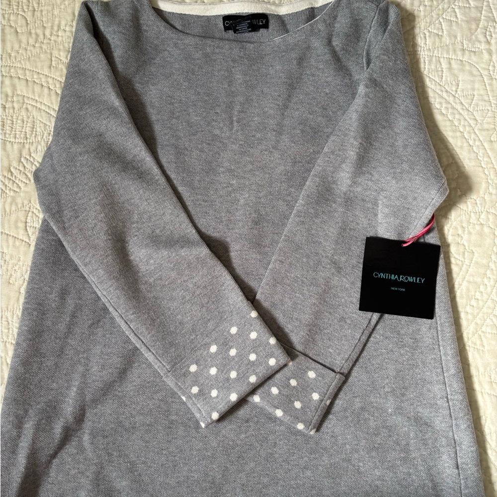 Cynthia Rowley Gray Knit Top